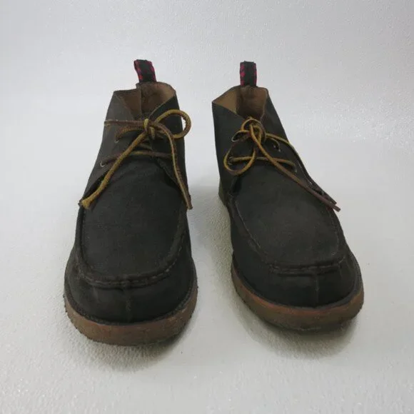 Polo Ralph Lauren Nubuck Leather Pitney Chukka Boots Shoes Thick Gum Soles 13 D - Picture 4 of 7